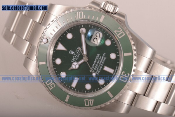 1:1 Replica Rolex Submariner Watch Steel 116610 LV - Click Image to Close