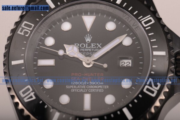 Rolex Pro-Hunter Sea-Dweller Perfect Replica Watch PVD 116660 - Click Image to Close