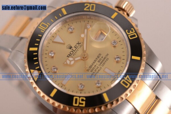 Best Replica Rolex Submariner Watch Two Tone Case 116613 LN