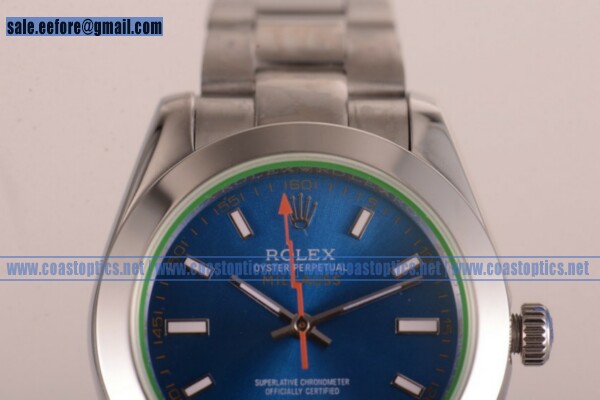 Replica Rolex Milgauss Watch Steel 116400 GV