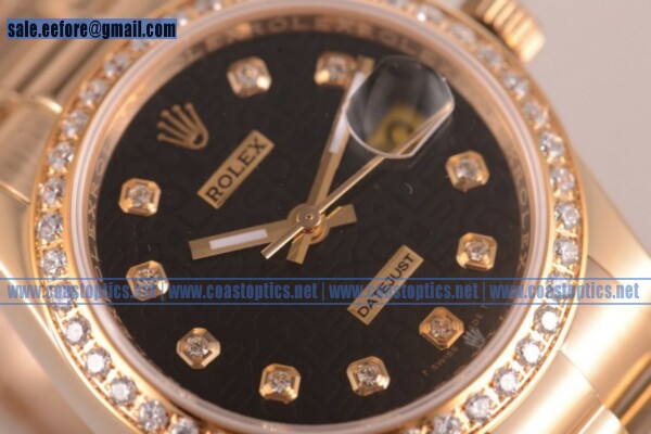 Replica Rolex Datejust 36mm Watch Rose Gold 1116200 ddbr