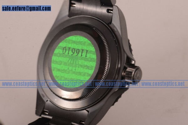 Replica Rolex Submariner Watch PVD 16610LV