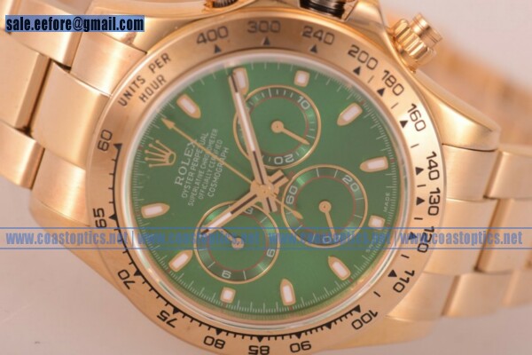 Perfect Replica Rolex Daytona Chrono Watch Yellow Gold 116505 ges (BP)