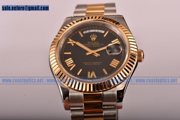 Rolex Day-Date Replica Watch Two Tone 118100 blkrp - Click Image to Close