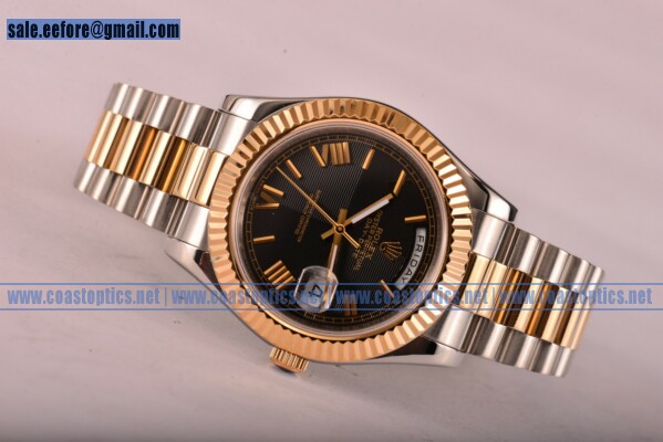 Rolex Day-Date Replica Watch Two Tone 118100 blkrp - Click Image to Close