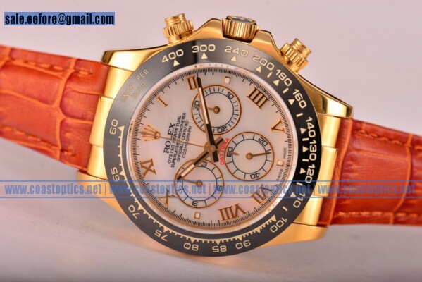 Perfect Replica Rolex Daytona Chrono Watch Yellow Gold 116515 LNwmr (BP)