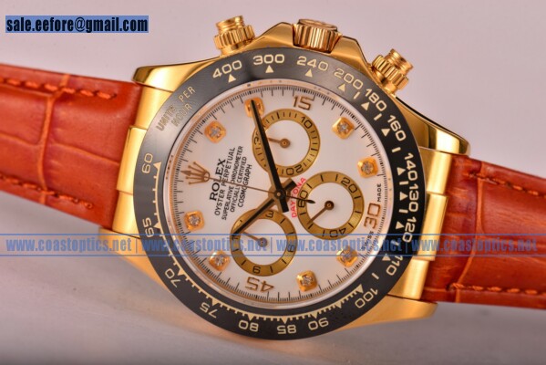 Rolex Daytona Chrono Perfect Replica Watch Yellow Gold 116515 LNwd (BP)