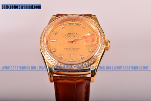 Replica Rolex Day-Date Watch Yellow Gold 118238/39 gddl (BP)