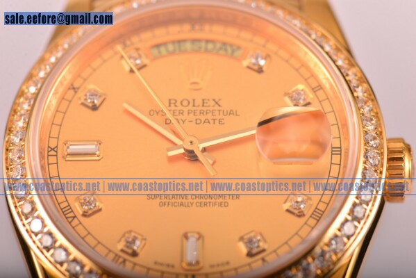 Replica Rolex Day-Date Watch Yellow Gold 118238/39 gddl (BP)