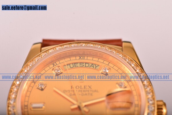 Replica Rolex Day-Date Watch Yellow Gold 118238/39 gddl (BP)