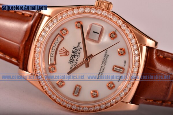 Replica Rolex Day-Date Watch Rose Gold 118235/39 wddl (BP)