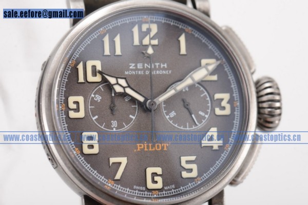 Zenith Heritage Pilot Ton-up Best Replica Chrono Watch Steel 11.2430.4069/21.C773