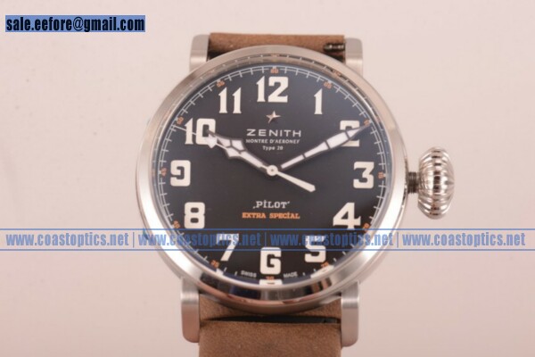Perfect Replica Zeinth Pilot Type 20 Extra Special Watch Steel - Click Image to Close